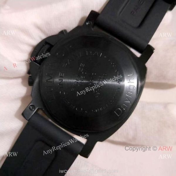 High Quality Panerai Daylight 44mm Watch All Black Chronograph Face 3