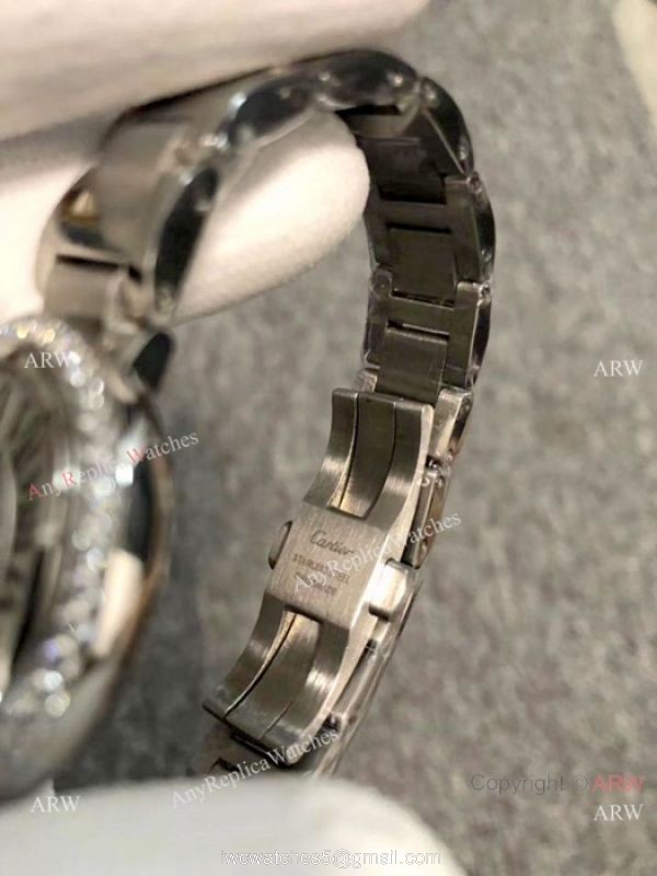 Ballon Bleu De Cartier 33mm Watch Stainless Steel Quartz Movement 3