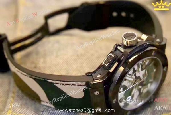 High Quality Hublot Big Bang Men Watch Black Case Camouflage Dial 3
