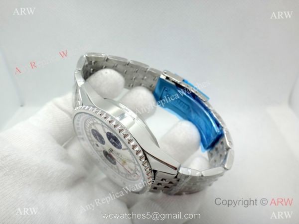 Breitling 1884 Chronometre Navitimer 01 Stainless Steel White Watch 46mm 3