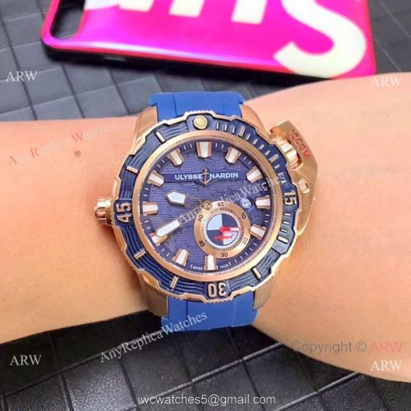 New Ulysse Nardin Deep Dive Hammerhead Shark Limited Edition Watch Copy Rose Gold White Dial 3
