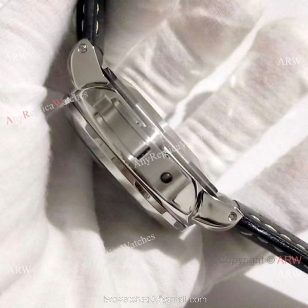 Panerai Luminor Marina Replica Watch SS Black Dial PAM 498 3