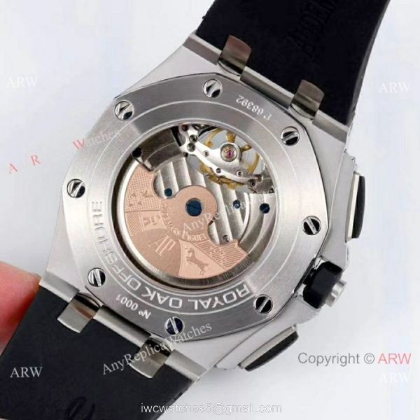 Audemars Piguet Royal Oak offshore Solid Black Watch Fake AP Skeleton 3