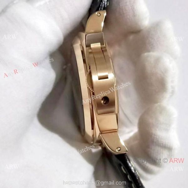 Copy Panerai Luminor Marina 8 Days Rose Gold Black Dial Watch PAM 511 3
