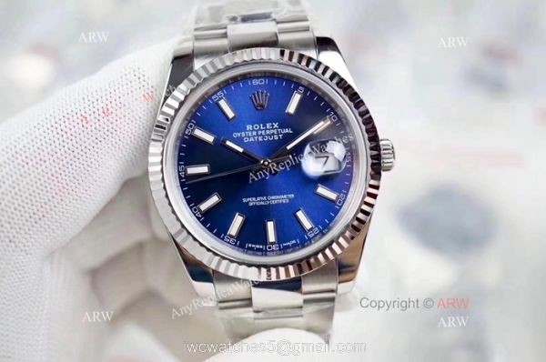 (EW) Swiss 3235 Rolex Datejust II Silver Diamond Dial Replica Watches DJII 41mm 3