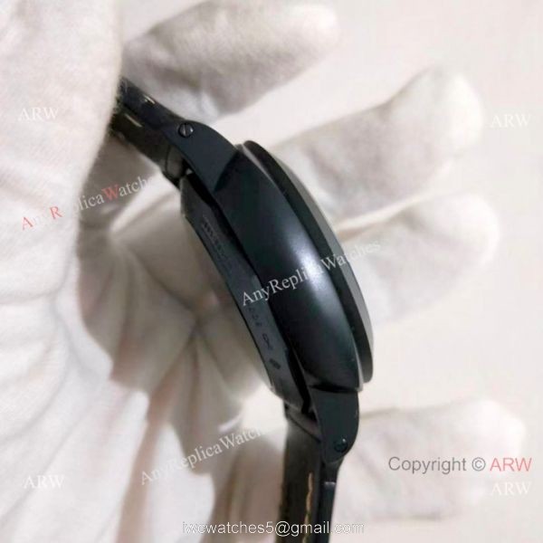 All Black Panerai Luminor Marina Replica Watch PAM00312 3