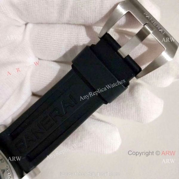 Copy Officine Panerai Firenze 1860 Quartz Watch SS Black Rubber Strap 3