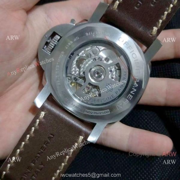 Officine Panerai AAA Wristwatch PAM423 Luminor Power Reserve Brown Watch 3