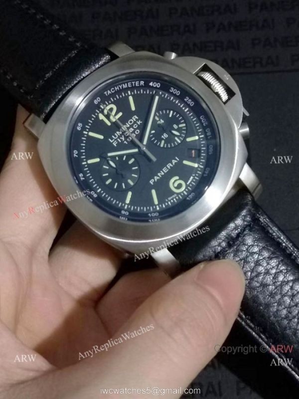 High Quality Panerai Flyback Chronograph Watch Black Dial 3