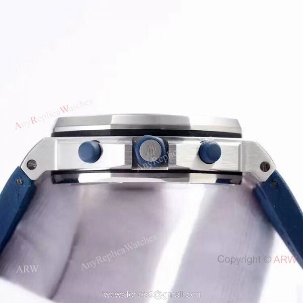 Copy Royal Oak Offshore Audemars Piguet Watch Blue Rubber Strap 3