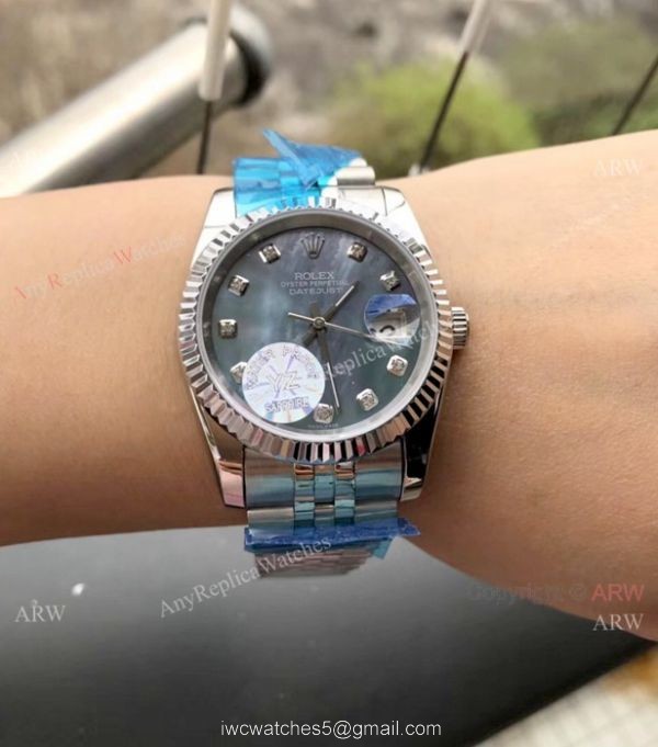 Replica Rolex Datejust 36MM Stainless Steel Jubilee Silver Dial Watches 3