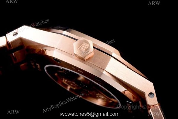 JF Replica Audemars Piguet Royal Oak Swiss 3120 Watches Rose Gold Silver Face 3