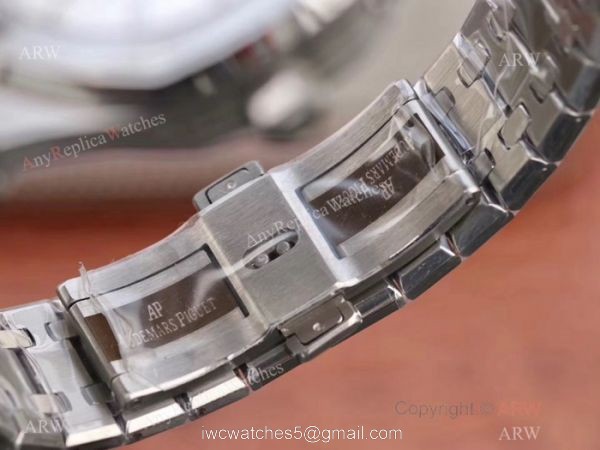 Swiss 2329 Audemars Piguet Royal Oak GMT Stainless Steel Black Dial Watch 3