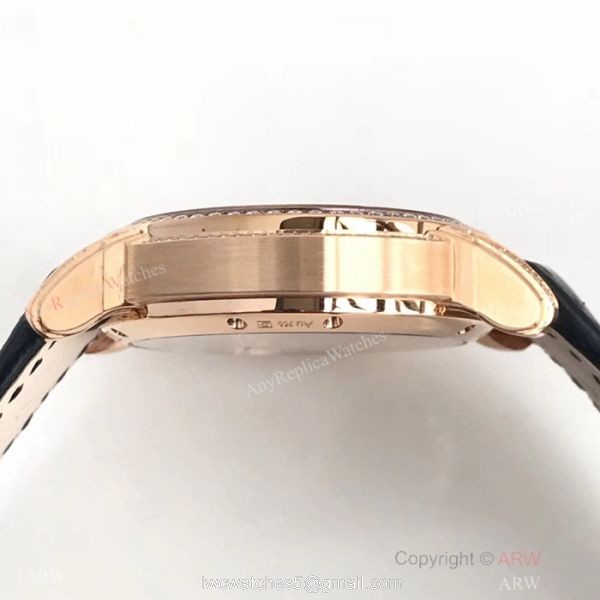 Swiss Copy Audemars Piguet Royal Millenary Rose Gold Diamond Watches 4101 Movement 3