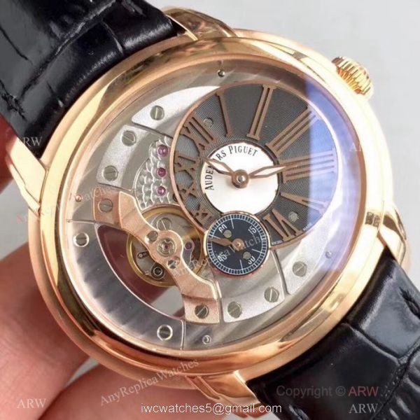 Swiss Grade Audemars Piguet Royal Millenary 4101 Watches Rose Gold Skeleton Dial 3