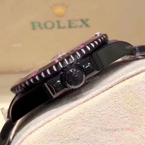 Rolex Blaken Replica Submariner Pink Lady 40mm Watch New Style 3