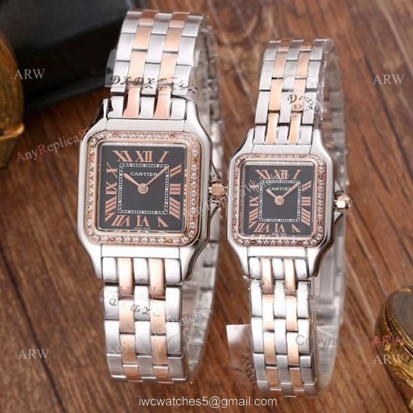 Fake Cartier Panthere Limited Edition Watches All Rose Gold Roman Dial 3
