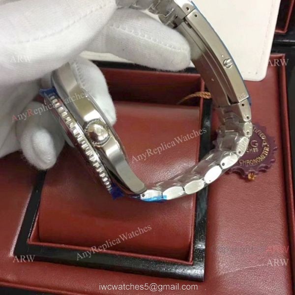 AAA Quality Copy Omega Seamaster Stainless Steel Black Watches 3