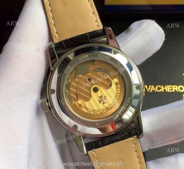 High Quality Vacheron Constantin Geneve Automatic Watch White Dial 3