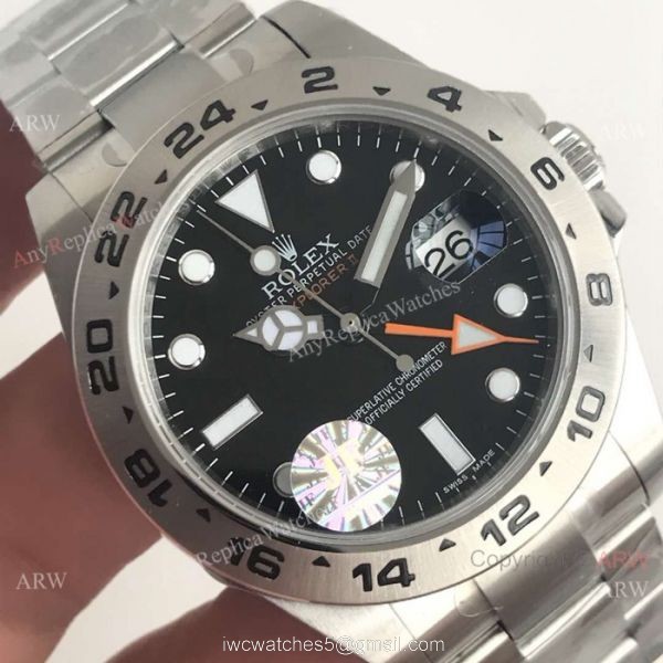 JF Factory V3 ETA2836 Replica Rolex Explorer II 42mm Black Dial Watch 216570 3