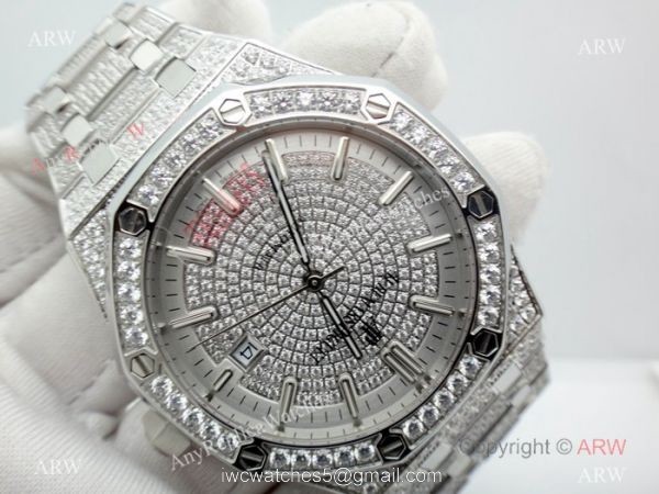 2019 Replica Audemars Piguet Ice Royal Oak Automatic Watch 41mm 3