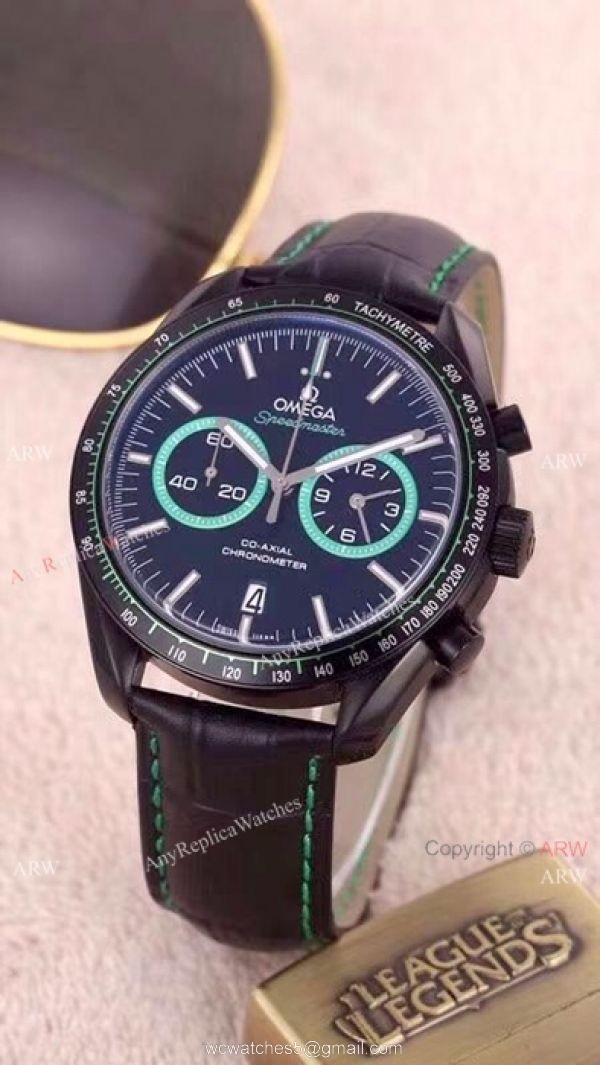 Omega Dark Side Of The Moon Copy Watches Orange Sub-dials 3