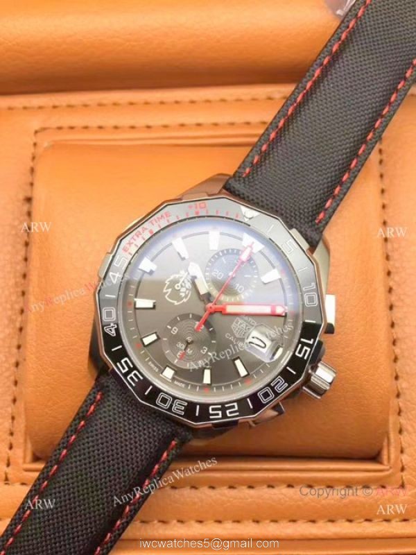 Replica TAG Heuer Match Timer Chronograph Watches SS Blue Ceramic 3