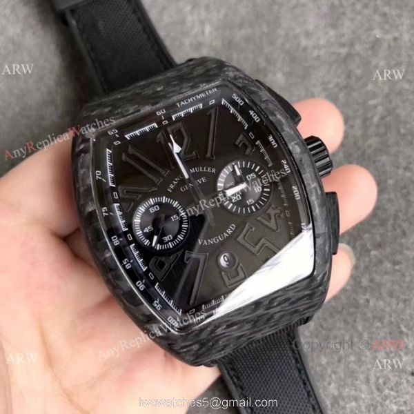 Franck Muller Vanguard Carbon Fibre Watch New Replica 3