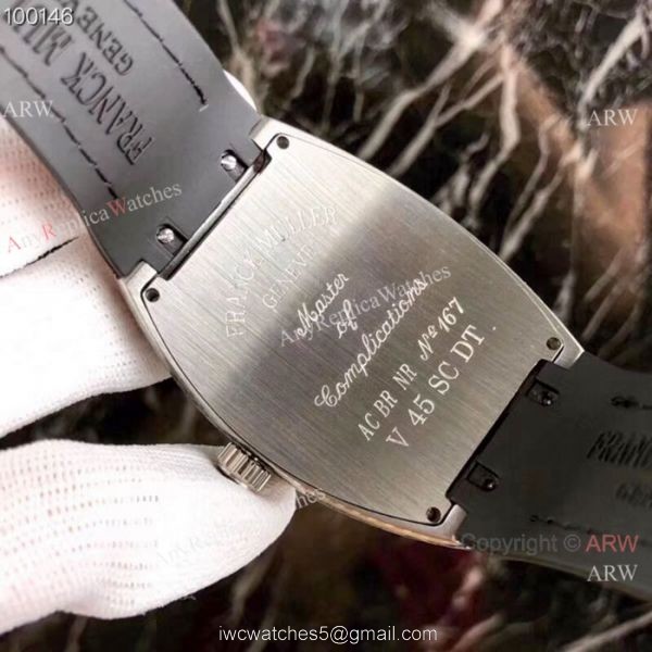 Swiss Quality Copy Franck Muller V45 SC DT Watch Stainless Steel Gray Dial 3