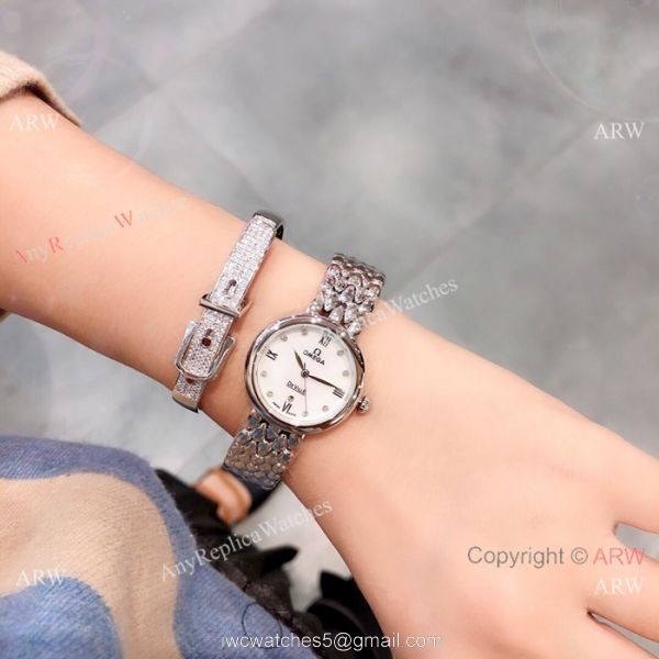 Replica Omega De Ville Dewdrop ladies Watch Stainless Steel 3