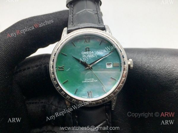 SWISS Replica Omega De Ville Mens Watch Mother of Pearl Face 3