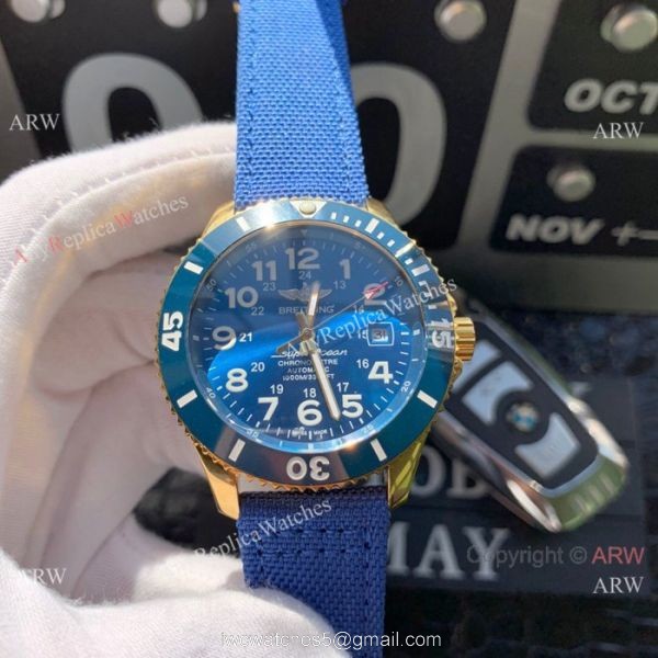 High Quality Breitling Superocean II Blue Dial Watches 42mm 3