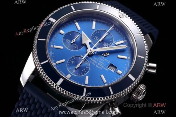 Swiss Replica Breitling Superocean Heritage Blue Watch 7750 Movement 3