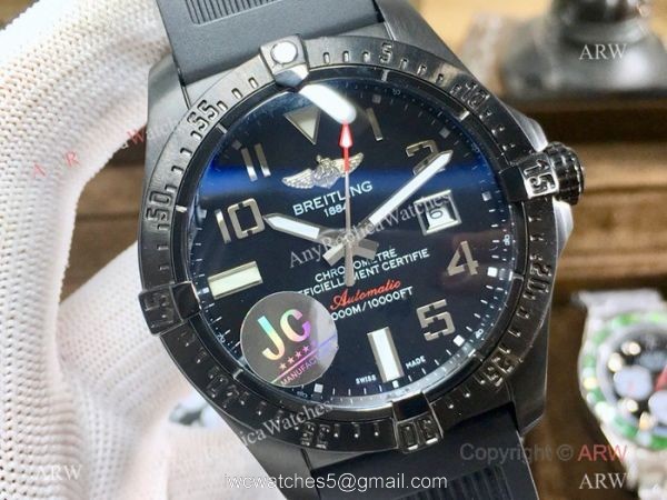Swiss Quality Replica Breitling Watch Avenger II Seawolf SS Case Arabic Markers 3