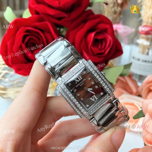 2019 Copy Patek Philippe Twenty 4 Stainless Steel Silver Dial Watches 26mm Women 3