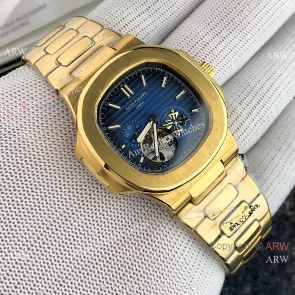 High End Patek Philippe Nautilus White Face Tourbillon Copy Watch For Men 3