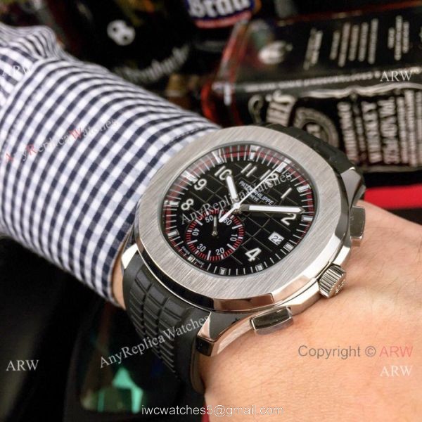 Japan grade Patek Philippe Aquanaut Chronograph Watch SS Silver Dial 3