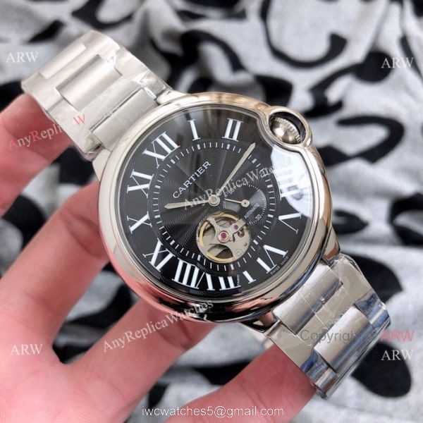 Ballon Bleu de Cartier 82S5 Replica Watch Two Tone Rose Gold Swiss Quality 3