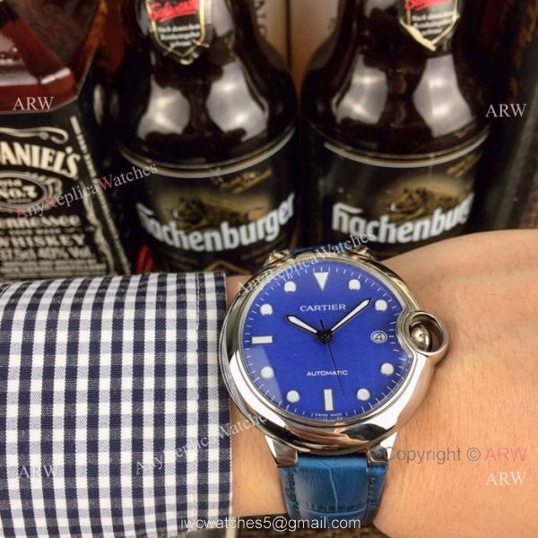 Replica Cartier Ballon Bleu de Black PVD watches New Model 3