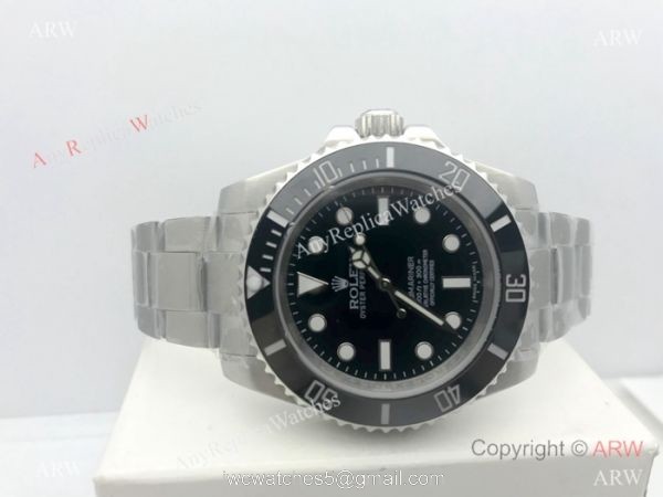 NEW UPGRADED Rolex Submariner NO DATE watch Stainless Steel Black Face 3