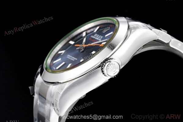 EX Factory Eta2836 Swiss Rolex Milgauss Blue Replica Watch 40mm 3