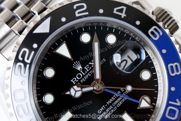 Rolex GMT Master II Swiss ETA 40MM Watch Rolex Batman Replica 3