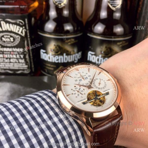 Copy Jaeger-leCoultre Master Grande Tradition Tourbillon Watch Rose Gold 3