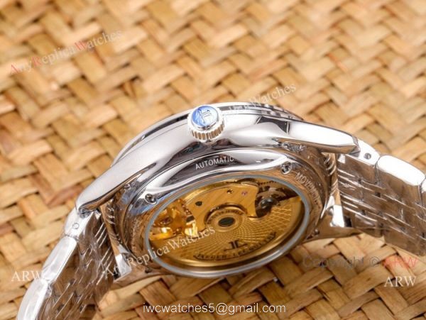 Copy Jaeger Lecoultre Skeleton Moon Phase Two Tone Rose Gold Watch 3