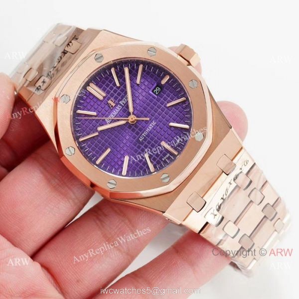 Swiss Grade Audemars Piguet Royal Oak Replica Watch Rose Gold 3