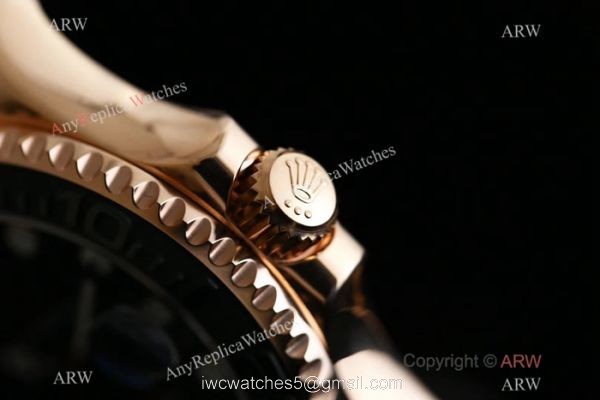 OR Factory ETA2836 Rolex Rose Gold Yachtmaster Replica Watch 116655 3