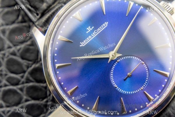 Swiss Grade One Jaeger-LeCoultre Master ULTRA THIN Blue Dial Watch 3