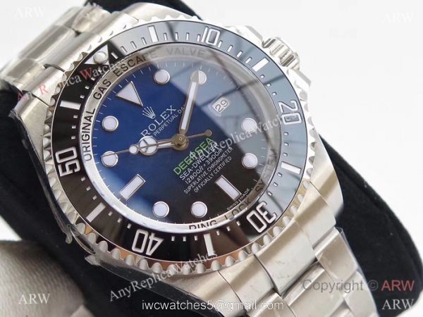 Best 1:1 Replica VR &8216;MAX Version Rolex Deepsea D-Blue Dial Watch 44mm 3