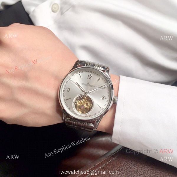 Best Copy Jaeger-LeCoultre Two Tone Rose Gold Tourbillon Watch 42mm 3