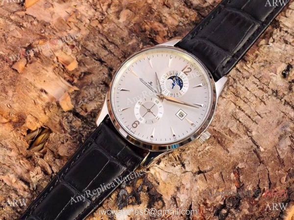 2019 Copy Jaeger-LeCoultre Master Moonphase Stainless Steel Watch 3